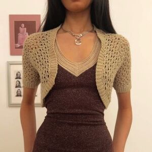 Casa Donna-Handmade Crochet knit Shrug Cardigan